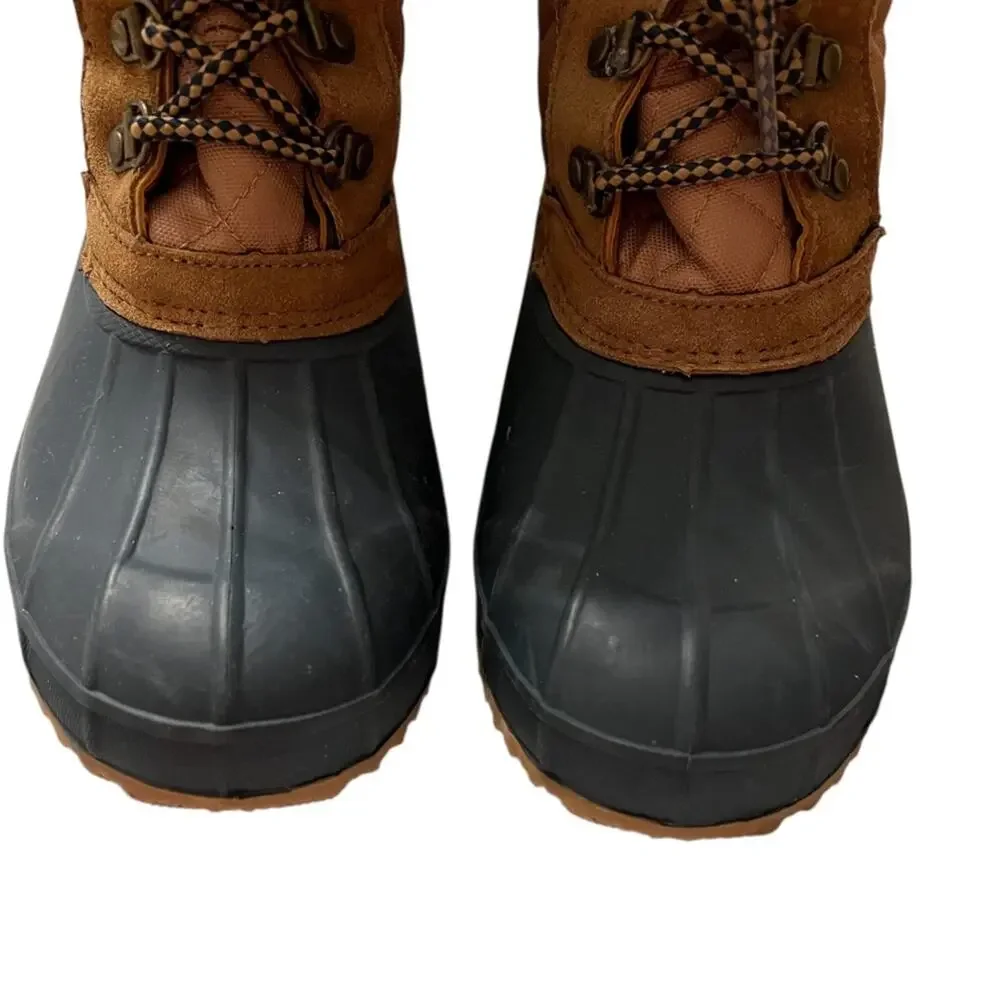 KHOMBU Winter Rain Boots Flannel Detail Women’s Size 8 FAST SHIP 3186-16
